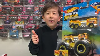 Unboxing Hot Wheels Monster Trucks ｜5 Alarm x 2