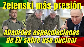 #zelenski cree que ahora se debe acabar a #rusia ;Habla con #biden ; Entran al terreno nuclear