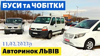 СВІЖІ ЦІНИ на БУСИ та ЧОБІТКИ /// Львівський авторинок / 11 лютого 2023р. /