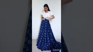 Convert your saree into skirt #shorts #stylingtipsntricks