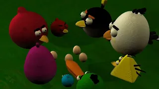 Angry Birds - Hungry, Hungry Piggies - Ninja Swime - 3D Animation (Complete)
