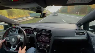 Golf 7.5 GTI TCR on the autobahn Germany!