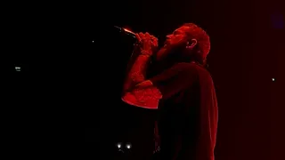 Post Malone gets emotional singing 'Euthanasia' Live at The O2 Arena London - 6 May 2023 - 4k 60fps