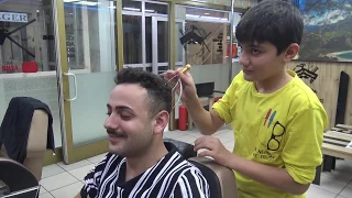 YOUNG BARBER ASMR TURKISH MASSAGE=head,back,arm,ear,sleep,face,foot massage=kafa,sırt,kol,yüz masajı