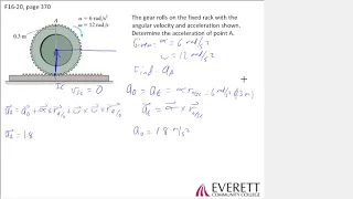 Relative Motion Acceleration Example Problem