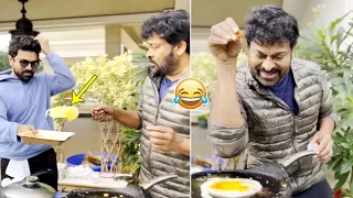 Mega Star Chiranjeevi Super Fun With Ram Charan | Sai Dharam Tej | Niharika | Vaishnav Tej | DC