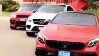 Leon bailey  shows his  10 cars in Jamaica for 5 seconds