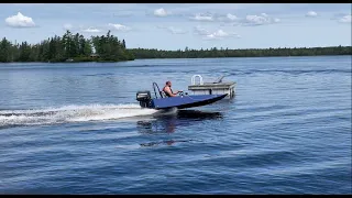 12ft hydroplane boat with 20hp evinrude