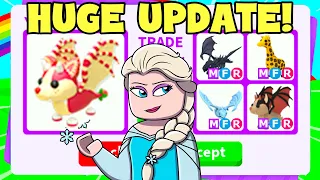 Trading New STRAWBERRY BAT DRAGON! (Winter Update Adopt me)