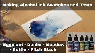 How I make Alcohol Ink color swatches and do tests with Tim Holtz Ranger Inks