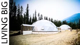 Off-Grid Tiny House Paradise With Geodesic Dome Greenhouse