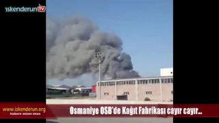 Osmaniye OSB’de Fabrika Cayır Cayır…