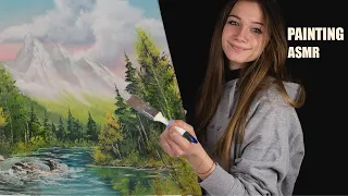 ASMR - RELAXING PAINTING (Bob Ross style)