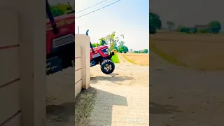 dangerous tractor stunt 😏#tractorstunt #tractorvideo #shorts @singhgaganvlogs196