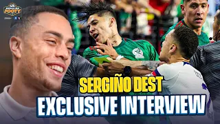 Sergino Dest reveals WHY he lost his head & saw red at the CONCACAF Nations League!