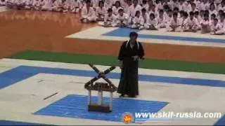 Kancho Hirokazu Kanazawa demonstration with katana