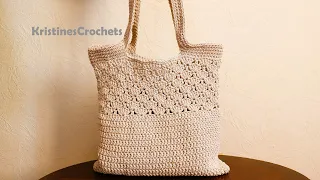 How To Crochet Easy Tote Shoulder Market Bag