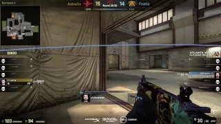 Eleague Major 2017 Astralis vs. Fnatic. Olof ninja smoke defuse