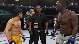 Bruce Lee vs. Israel Adesanya (EA Sports UFC 3) - Epic Battle 💯 🐲 - Dragon Fights 🐉