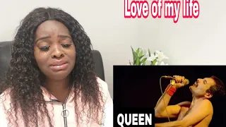 FIRST TIME HEARING QUEEN - LOVE OF MY LIFE *LIVE* (REACTION)