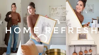 HUGE HOME REFRESH! NEW AFFORDABLE MUST HAVE PIECES, DECOR TRENDS, OOTD, & DIY ART TRICK (CHATTY)