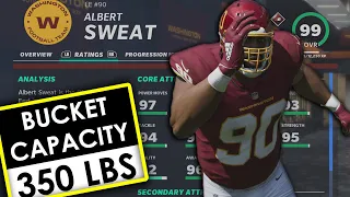 What If Albert Haynesworth and Montez Sweat Morphed Into a 6'6 350lbs 91 Speed DE? Madden 21 What If