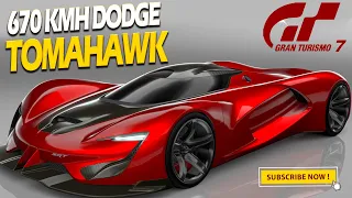 Gran Turismo 7 - 670 KMH / 416 MPH Setup - Dodge SRT Tomahawk X VGT Topspeed