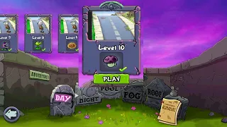 PLANTS VS ZOMBIES - DAY level 10 - ADVENTURE 2 - gameplay