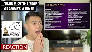 Grammys 2021 - Album of the Year Winner REACTION (Taylor Swift - folklore)