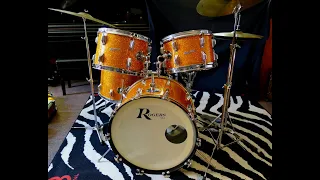 Rogers USA Drum Kit Fullerton restoration