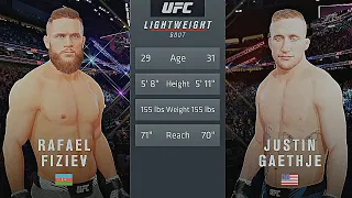 Rafael Fiziev Vs. Justin Gaethje : UFC 4 Gameplay (Legendary Difficulty) (AI Vs AI) (PS5)