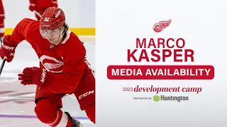 Marco Kasper at 2023 Detroit Red Wings Development Camp