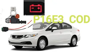 p16E3 COD Honda Civic 2013  model #KHALID#ELECTRICION