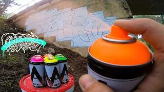 RESAKS - ☢️ Testing FLUOR Spray Paint Of Aka COLORS ☢️ [ Graffiti Letters ]