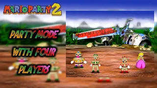 Mario Party 2 - Party Mode - Mystery Land With 4 Players