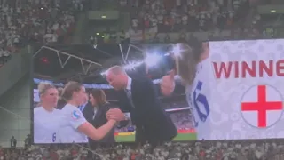 Women's Euro 2022 Final England lifting the trophy