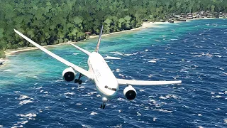 Enjoy the beautiful view of the plane when it lands at the airport eps 0319