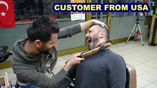 Turkish Barber Soner Toksen Massage 💈 Neck Crack 💈 Asmr Head, Back, Arm, Ax, Palm, Face, Ear massage