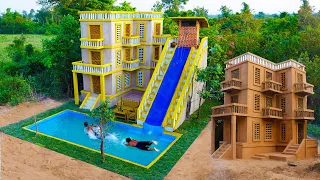 [Full Video]199 Days Build Creative Beauty Modern Water Slide Park With Swimming Pool & Relaxhouse