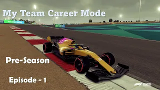 My Team Career Mode - F1 2021 | The Journey Begins | Pre - Season | Part - 1 | Logitech MOMO Racing.