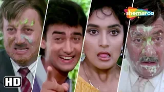 Aamir Khan & Madhuri Dixit reject's each other - Dil Scene - Funny fight scene - Comedy Movie