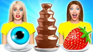 Chocolate Fountain Fondue Challenge | Funny Challenges by Multi DO Food