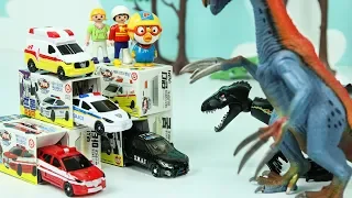 헬로카봇 소방차 경찰차 구급차 스와트 특공대 총출동 미니카 자동차 장난감 Hello Carbot Mini Car Robot Toys