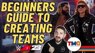 WWE 2K23 : Beginner's Guide at Creating Tag Teams | TheMan Games