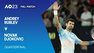 Andrey Rublev v Novak Djokovic Full Match | Australian Open 2023 Quarterfinal