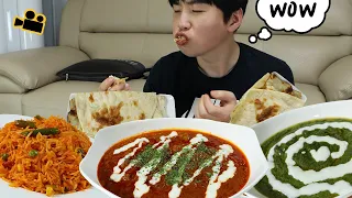 인도음식은 난도있고! 커리도있고!  Wow, there's Indian food! स्वादिष्ट.. Cinema Mukbang DoNam 시네마먹방