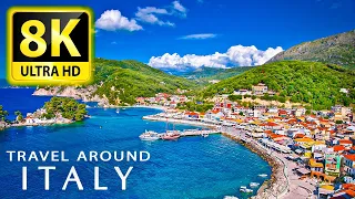 Best of Italy 8K Ultra HD Drone Video - Travel to Best Places in Italy with Relaxing Music 8K TV