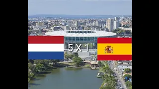 HOLANDA 5 X 1 ESPANHA | MELHORES MOMENTOS | GLOBO HD