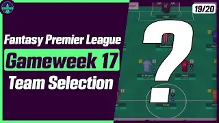 FPL GW17: TEAM SELECTION | RASHFORD IN FOR JIMENEZ | Fantasy Premier League Tips 2019/20
