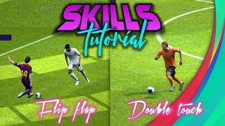 DOUBLE TOUCH & FLIP FLAP Skill Tutorial | How to do Double Touch, How to do Flip Flap|pes2021 mobile